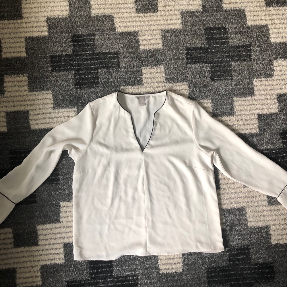 H&M Tuxedo Blouse